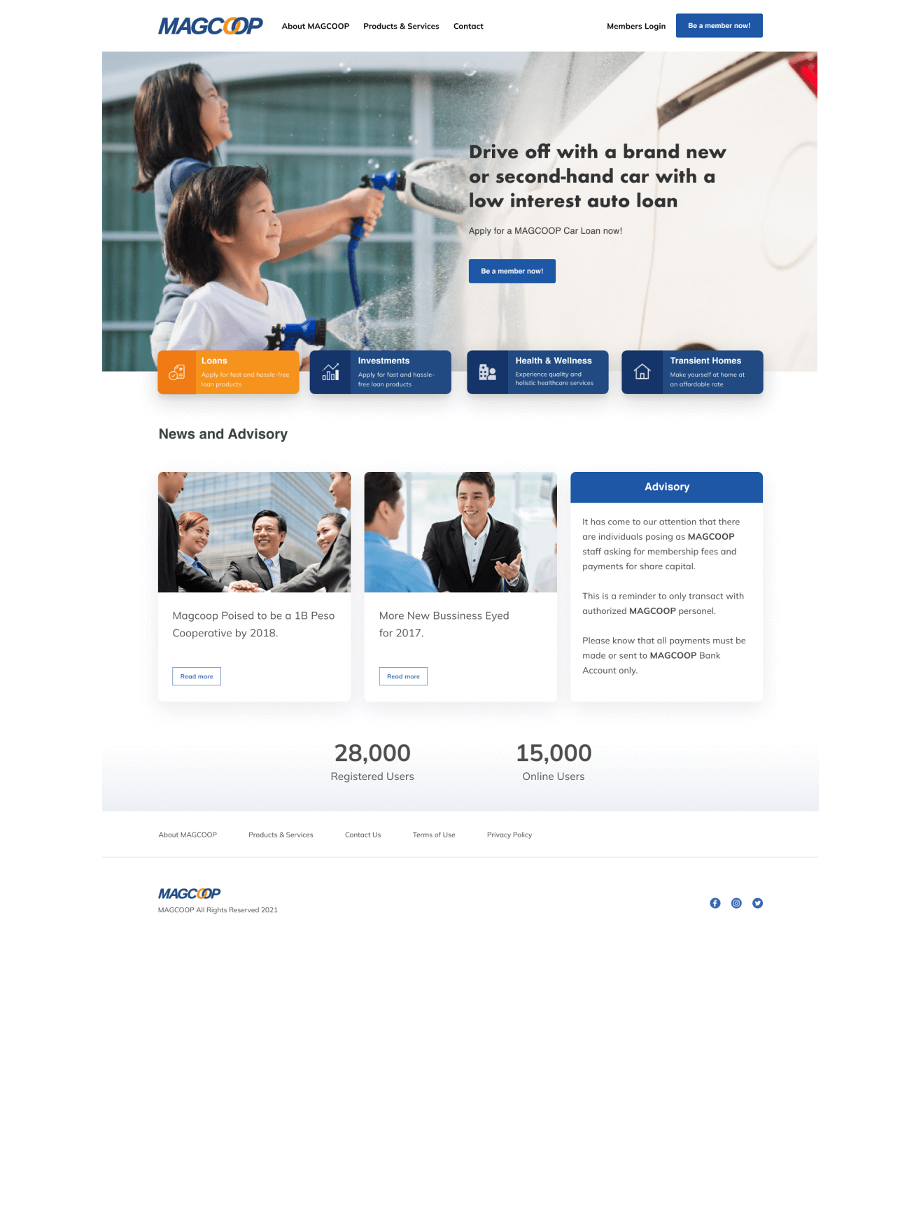 MAGCOOP corporate website