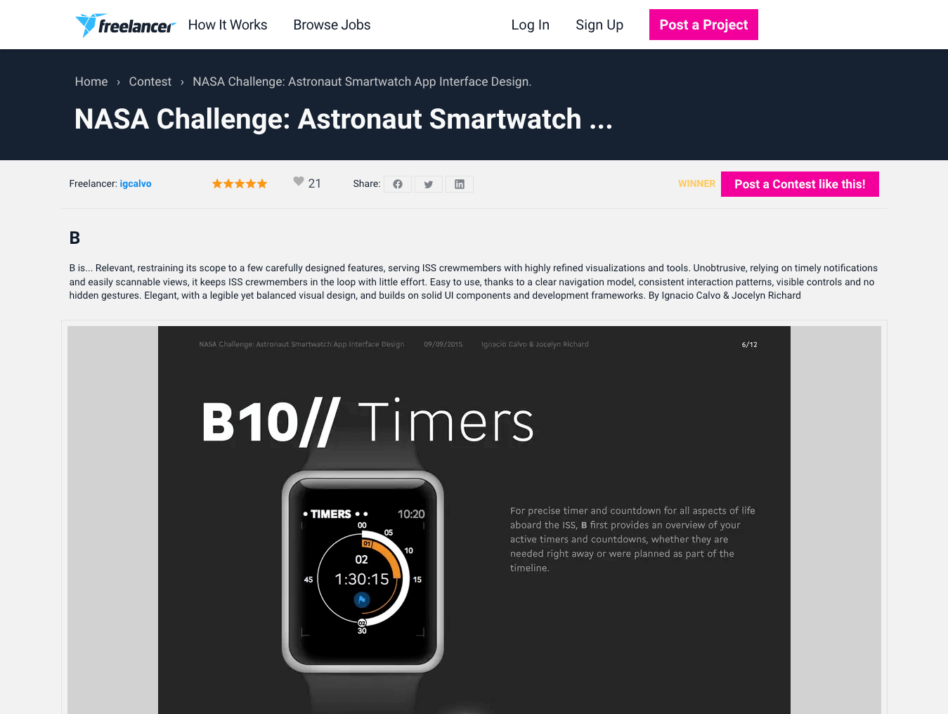 NASA Challenges winner